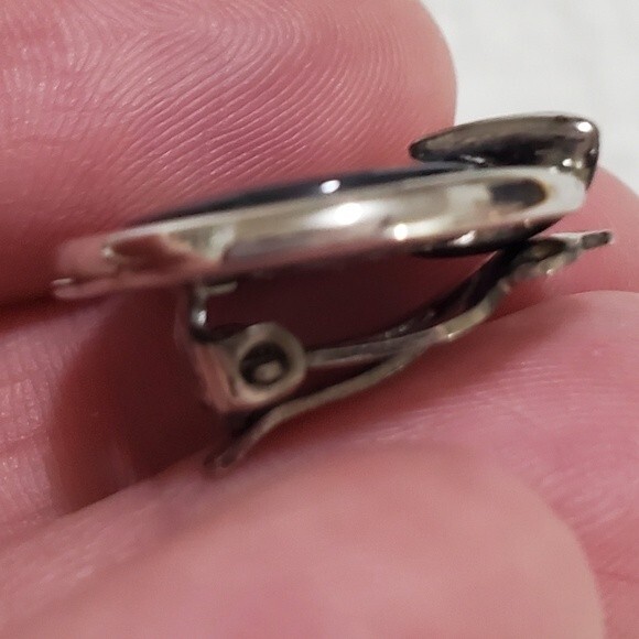 Sea Opal clip on paua shell earrings by Anzac NEW - Picture 7 of 8